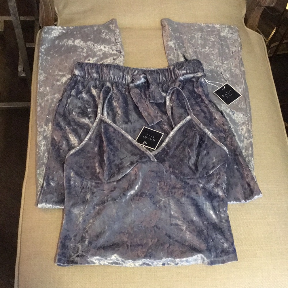 Kaari Blue Intimates PJ set, Size: small